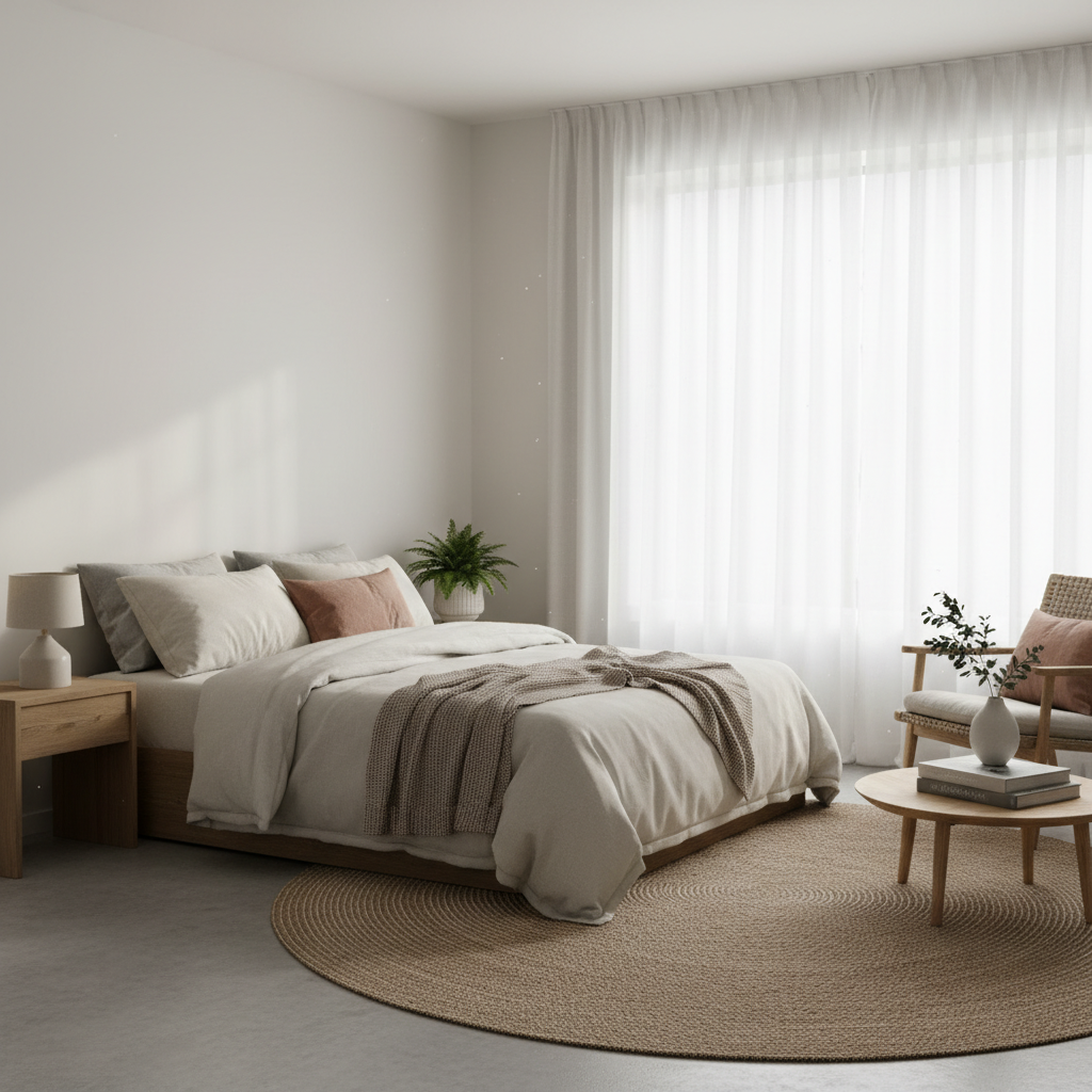 Habitación tranquila con luz natural suave